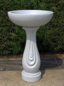 Garden Ornament RIPPLE BIRD BATH GRANITE Colour 70cm