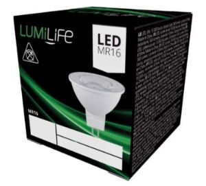 Lamp Low Energy LED MR16 6.5>45Watt - Various Temperatures