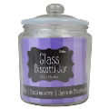 Biscuit Jar BISCOTTI .9Ltr. 16x11cm Glass