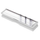 Letter Box Kit 12" 40/40mm MidRailFit P.Silver uPVC Door