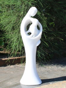 Garden Ornament FAITHFUL DOG WHITE Colour 36cm