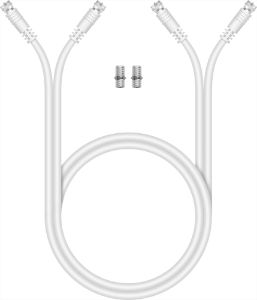 Lead Coaxial Twin RG6 Satellite Extension Kit  3Mtr.