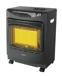 Gas Heater Radiant 4200Watt C/W Regulator Compact <7Kg