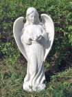 Garden Ornament ANGEL OF BIRDS WHITE Colour 85cm