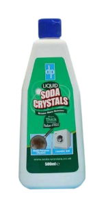 liquid soda crystals