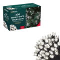 Christmas Lights  200 LED Cool White Timer 3xAA Req.