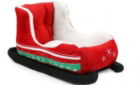Christmas Pet Bed 55x25cm Red Sleigh
