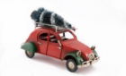 Christmas Ornament Car with Tree 16cm
