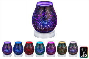 Oil Burner Galaxy Design LED 17x12cm