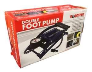 Footpump ROADSTER Double Barrel with Gauge