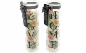 Candle Botanical Love x4 in 20cm Tube - Various Scents