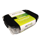 Food Box BOOST 1450ml Rect. Glass & Plastic Lid re:fresh