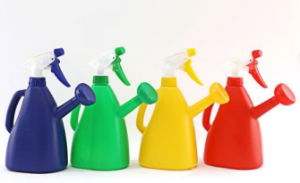 Watering Can & Trigger Sprayer 27x24cm - Various Colours