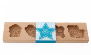 Cookie Mould Embossed Wood Animal Designs