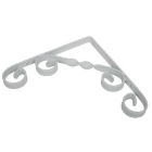 Shelf Bracket Scroll White - Various Sizes