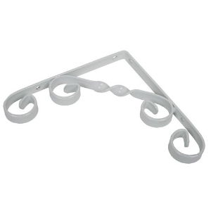 Shelf Bracket Scroll White - Various Sizes