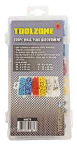 KDPHW070 - 220PC WALL PLUGS