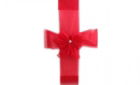 Christmas Door Bow Red Diamonte 45x246cm