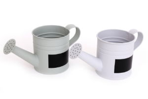 Planter Watering Can Design 10cm Int. - Various Colours + Chalk Area