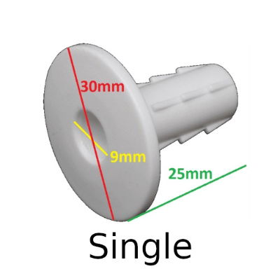Cable Hole Tidy Sleeve and Cap - Single or Twin