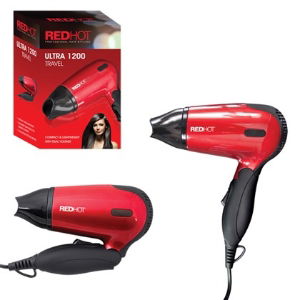 Hair Dryer RED HOT Compact Folding Handle 1200Watt