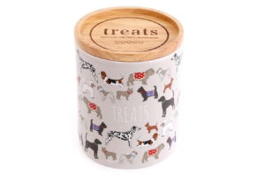 DogTreat Jar & Lid 14x11cm