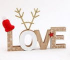 Christmas Ornament LOVE with Antlers 20cm