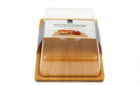 Food Cover On Bamboo Base Rect. 24x18x7cm