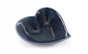 Storage Trinket Dish SYNERGY Heart Des. Stoneware 16x5cm