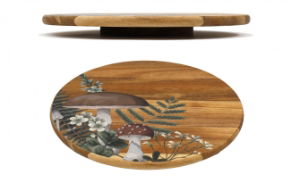 Lazy Susan Wooden Mushroom Design 35cm