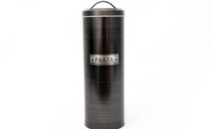 Pasta Jar Dark Grey Embossed 32x10cm