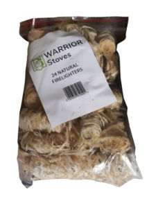 Firelighters Natural Wood Wool Waxed x24