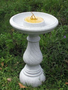Garden Ornament SWIRL SUNDIAL GRANITE Colour 80cm