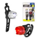 Light Set for Bicycle MILESTONE Aluminium 4xCR2032 Inc.