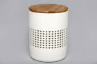 Biscuit Barrel Heart Cut Out Design & Bamboo Lid 17.5cm