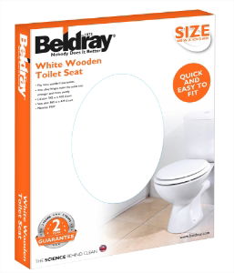 Toilet Seat - White MDF1