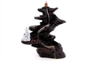 Backflow Burner Statue with Buddha 25cm