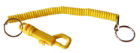 Key Ring Hipster Spiral Coil Yellow