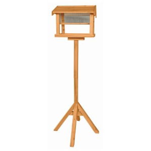 Bird Table Wooden with Built in Feeder
