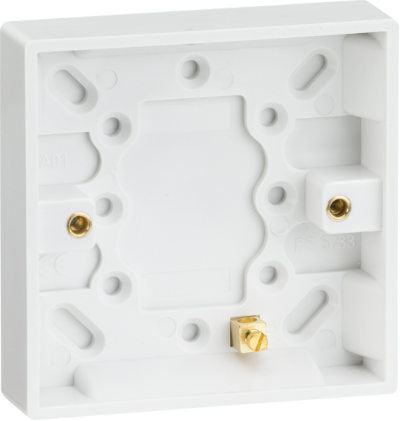 Box Surface 1Gang Deep Pattress SQUARE EDGE - Various Depths