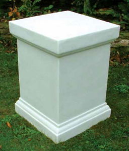 Garden Ornament VICTORIAN PLINTH XL WHITE Colour 52cm