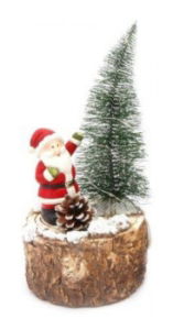 Christmas LED Tree 23cm - Santa/Snowman