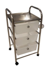 Drawer Unit Chromed 3 Drawer