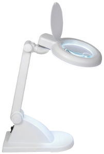 Desk Lamp & Magnifier with 11Watt T4 Tube Inc.