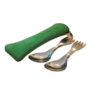 Spork WARRIOR SS Cased 17x4x3cm - Silver or Gold