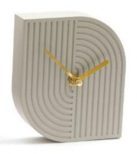 Clock Abstract 13x10cm White 1xAA Req.