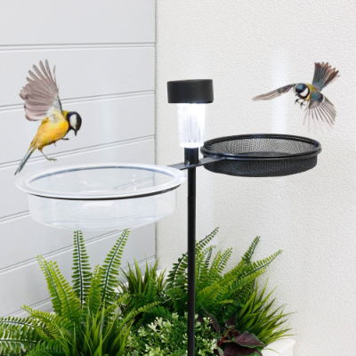 Bird Feeder STREETWIZE Freestanding & Solar LED Light