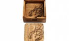 Coasters Wooden LOBSTER Design 10cm Engraved x4 in Holder