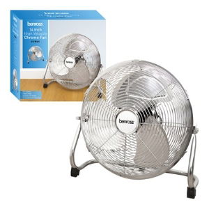 "Fan 14"" Chrome High Velocity"