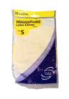 Gloves Household Rubber Yellow - Various Sizes